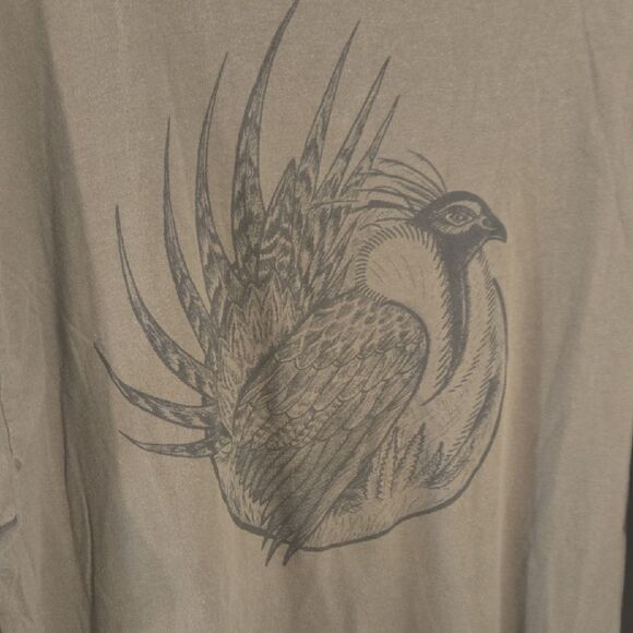 Orvis Men's Long Sleeve Khaki Tee - Picture 5 of 6